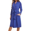 SUFEINI Maternity Mommy Robes with Matching Swaddle Blanket Set, Maternity