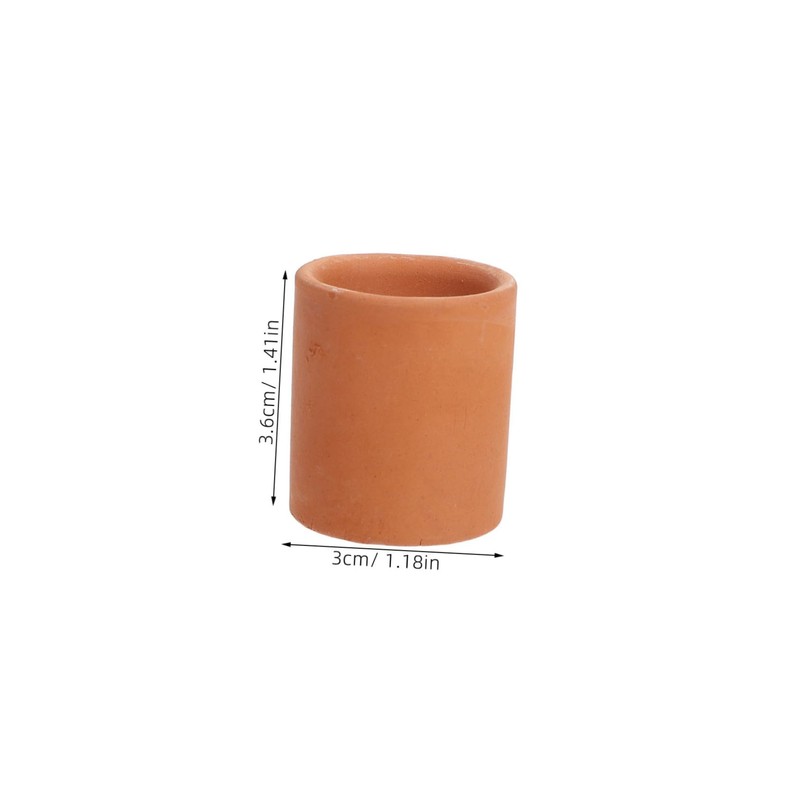 KONTONTY 8pcs Mini Ceramic Basin Earthenware Pot Small Pots for