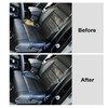 Priprilod Black Leather Driver Side Bottom Replacement Seat Cover Compatible