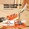 56 Pcs Mini Pocket Hole Jig System 9\" C-Clamp Step