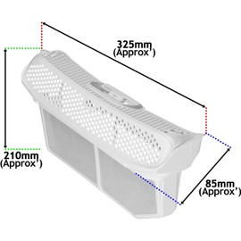 SPARES2GO Lint Filter compatible with Bosch Fits Siemens iQ300 iQ500 iQ700 iSensoric Extraklasse Avantixx Ascenta Logixx Maxx 752387 00752387 Filter Bag for Washer Tumble Dryer