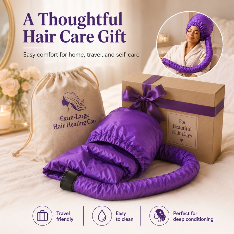 Extra-Large Bonnet Hair Dryer Attachment for Deep Conditioning – Adjustable