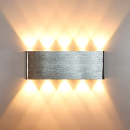 Kawell 20W Modern Wall Sconce LED Wall Light Up Down Indoor LED Wall Lamp Aluminum for Bedroom Living Room Bedside Stairs Hallway Corridor, 3000K