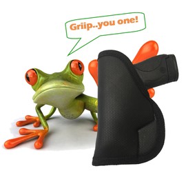 Ruger LC9, LC380 Gripper Concealed Carry Gun Hoster for Inside The Pants, Front Pocket, IWB No Clip Needed with It's Gripping Technology.