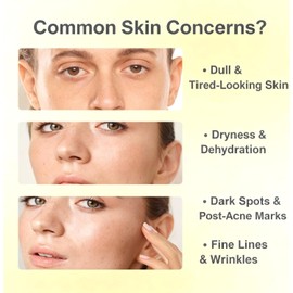 Sérum Facial con Vitamina C, Niacinamida y Arbutina, Iluminador, 30ml Squalane, Niacinamide, Panthenol, Triple Bounce Serum, Locks In Moisture, Bouncy Gel for Plump Skin, Lightweight