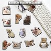 12PC Funny Magnets 3.3 ''× 3.3'' Large Cat & Dog