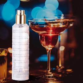 SCOLAND 30ml Perfume Bottling Portable Large Capacity Fine Pressing Glass Empty Bottle Spray Bottle (Gold)