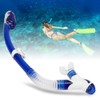 Whale Diving Breathing Tube Hose Professional Dry Underwater Snorkeling EquipmentBlue