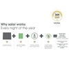 Noma Solar Fine Wire Lights, 50 Warm White Rose LED's