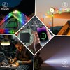 40FT Solar Camping String Lights, Rechargeable String Lights with 8