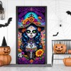 Dia de los Muertos Cubierta de puerta decoración de fondo
