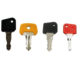 Pack of 4 Replacement Ignition Keys Starter Key Suitable for Jungheinrich Ant BT Forklift Compatible with Komatsu Forklift Linde Forklift Ant Still Forklift 801 530 701 702