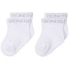 Bonds Baby Classic Bootee Socks - 2 Pack, White (2