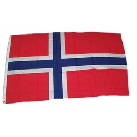 Flaggenking Norwegen Flagge/Fahne, mehrfarbig, 150 x 90 x 1 cm, 17005