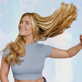 HALLY Fluffy G - Foamy, Glazey Hair Gloss Treatment, Revives Colored Hair, Adds Shine Through Hydrating Solution that Removes Frizz - Brass-Off Blonde