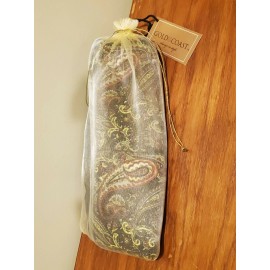 Gold Coast Set of 2x 100% Viscose GC Womens Fashion Scarves - Solid Black + Paisley Pattern