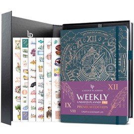 Legend Planner PRO Premium – Large Undated Weekly, Monthly & Budget Planner with Habit Tracker – Life Organizer for Time & Task Management, Goal Setting & Productivity – A4 Size (Dark Teal)