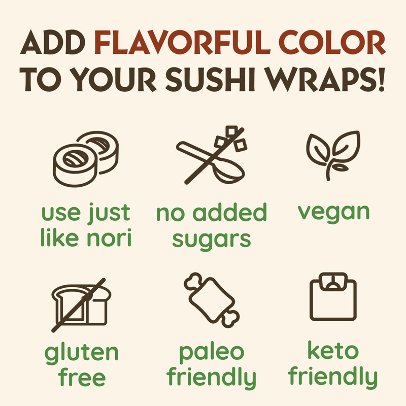 NewGem Barbecue Origami Sushi Wrap, Gluten Free, Paleo, Vegan, Keto
