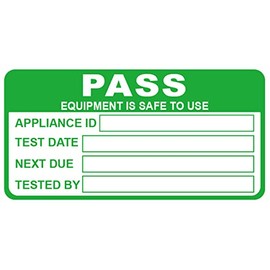 Pat Testing Sticker,500pcs 1x2 Portable Appliance Testing Label Pass with 50pcs Failed