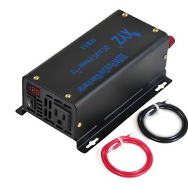 XYZ INVT 300W Pure Sine Wave Inverter DC 12V to AC 110V 120V Power Converter 600W Peak with LED Display for Most Small Power Appliances