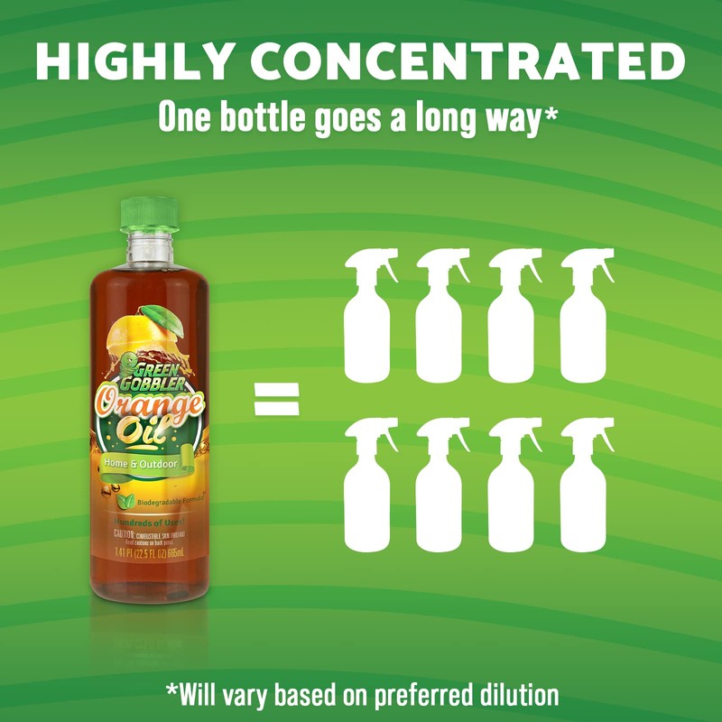 Green Gobbler, Cold Pressed Orange Oil Concentrate - 22.5 oz