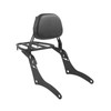 PIKPOP Motorcycle Detachable Sissy Bar Rear Passenger Backrest with Rear
