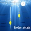 9 pieces reverse bottom rig, double hook reverse bottom rig,