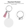 30Set DIY HandPainted Acrylic Keychain Blanks Circles Keychain Tassel Set