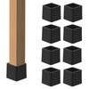 Antrader Square Rubber Covers Furniture Foot Table Chair Leg End
