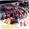 2 Sets Plug Dust Cap Hydraulic Quick Coupling Dust Cap