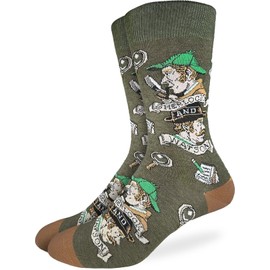 Good Luck Sock Men's Sherlock Holmes Socks, Adult, Shoe Size 7-12