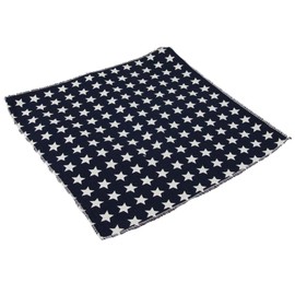 Flairs New York Gentleman's Chambray Pocket Square (Old Glory Blue/White Stars)