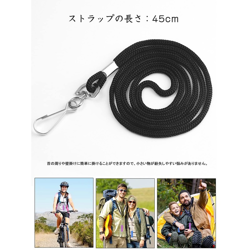 PolySky Emergency Whistle With Lanyard, Disaster Preparedness, Outdoor, School, Gym,