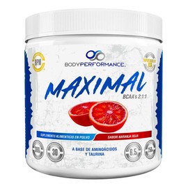 Bodyperformance Aminoácidos Maximal Bcaa 360 G 30 Servicios Sabor Naranja roja
