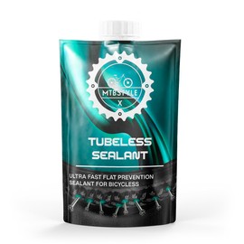 XMTBSTYLE Pannenfreie Flüssigkeit für Fahrrad, Tubeless MTB, Reparatur von Reifenpannen von 29, 27,5, 26 Zoll, E-Bike, Reifendichtmittel für Reifenreparatur, Reifendichtmittel bis 6 mm, 800 ml