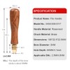 Toolcool Wood File Handle Wooden Handles with Brass Collet Chuck