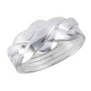 Puzzle Criss Cross Knot Ring New 925 Sterling Silver High