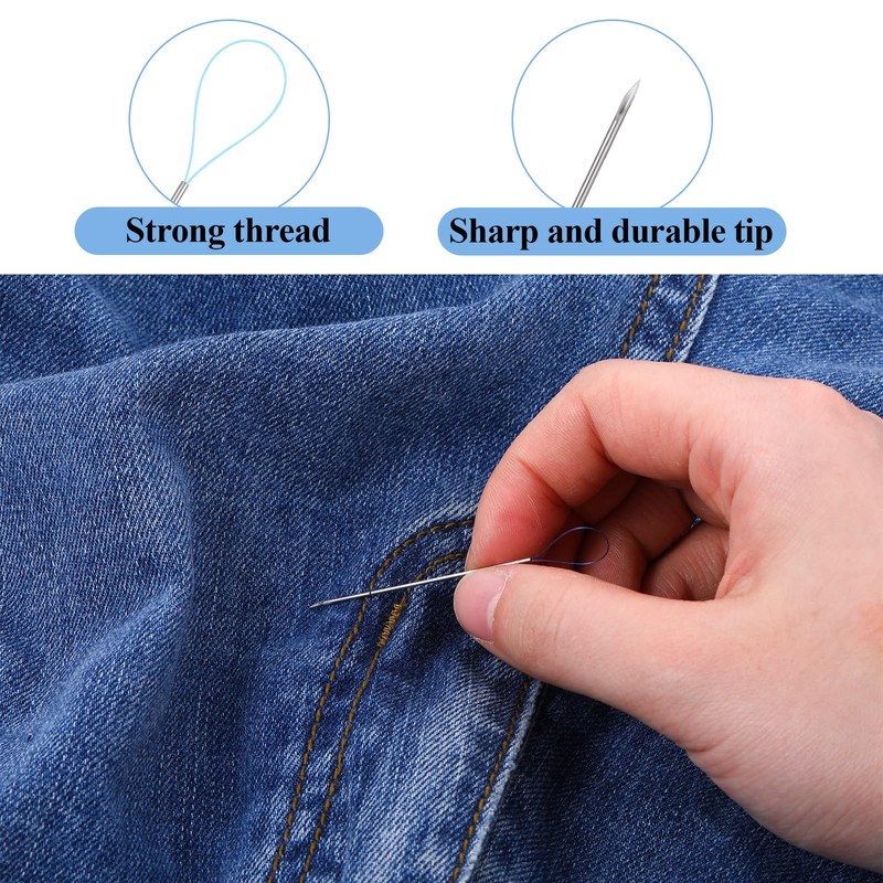 Qianyu 2 Pcs Thread Snag Nab It Repair Needle Tool