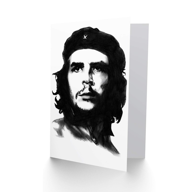 Wee Blue Coo PORTRAIT REVOLUTION CHE GUEVARA BLANK GREETINGS BIRTHDAY