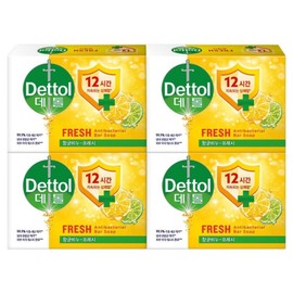 Dettol Soap Fresh, 110g, 4 packs / 데톨 비누 프레시, 110g, 4개입