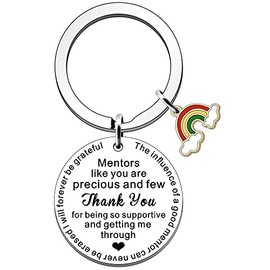 JETTOP Mentors Gifts Keyring Thank You End of Term Leaving Gifts for Mentors Women & Men
