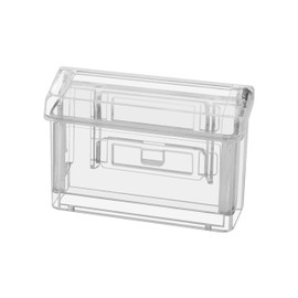 Deflecto 70901 Outdoor Business Card Holder Holds 50 4-1/4"x1-1/2"x3" CL