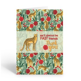 Stonehouse Collection | Tiger in the Jungle Thank You Cards | Wild Tiger Floral Note Card Set (Floral Tiger)