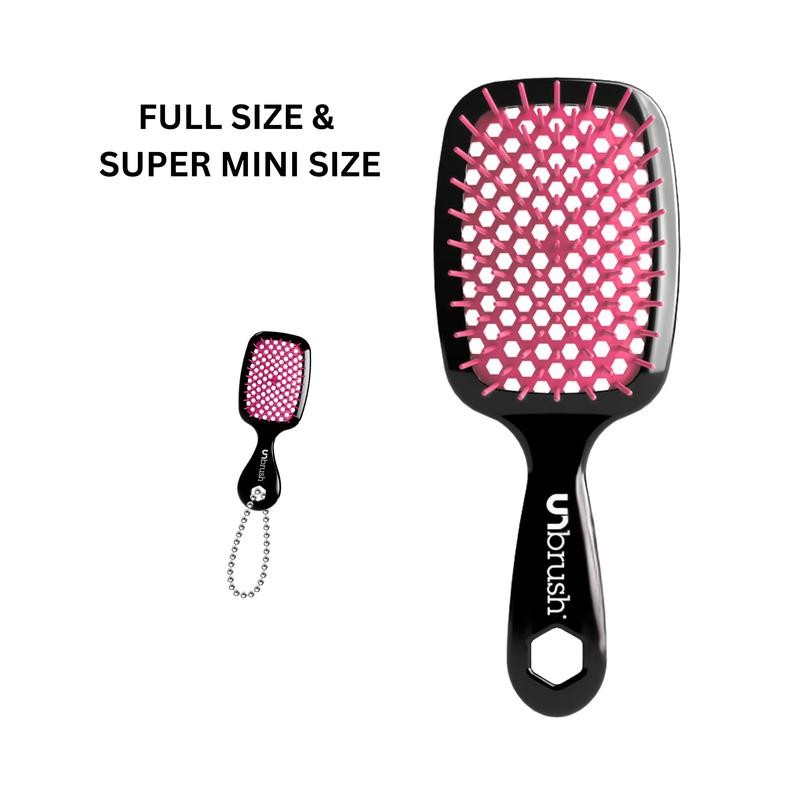 Full Size OG UNbrush & Keychain Set:_Pink Burst