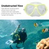 Diving Goggles Swim Glasses Silicone Adjustable Strap Tempered Glass Thickened