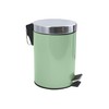 MSV Basil Green Cosmetic Bin Pedal Bin 3 Litres with