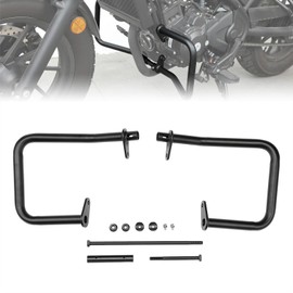 KEMIMOTO Engine Guard Highway Crash Bar Protector Compatible with Rebel CMX300 2017-2025 Crash Cage Bars Rebel Accessories Matte Black