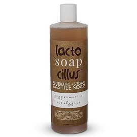 Probiotic+Vegan Castile Soap Lactosoapcillus - Naturally Refreshing Multi-Purpose Liquid Soap - Peppermint & Eucalyptus - Plant-Based Ingredients With Probiotics - No Artificial Fragrances(16oz)