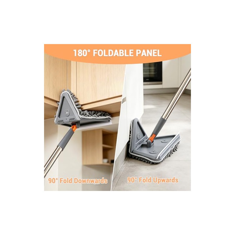 76 Inch Wall Cleaner Mop with Long Handle and 360