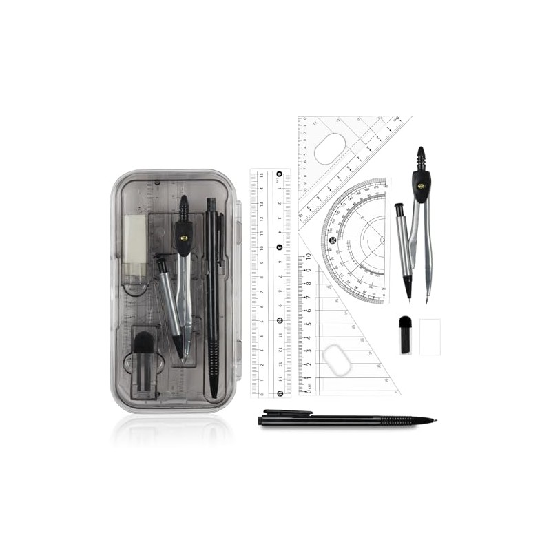 Maths Set | 8Pcs Double-Sided Opening Geometry Sets Maths Sets
